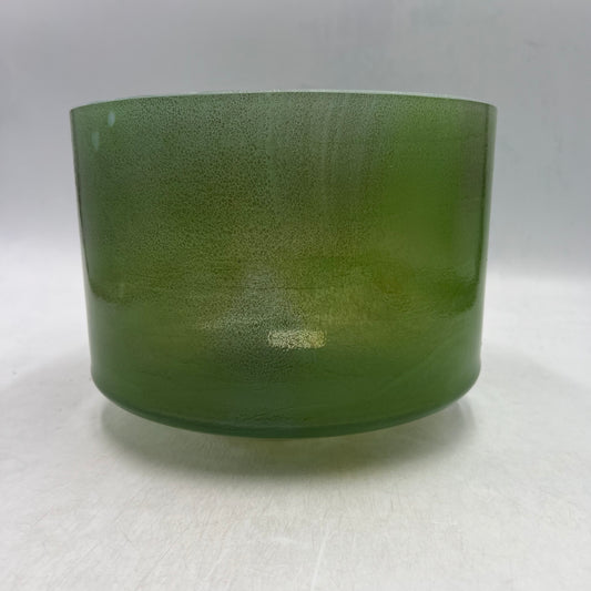 9" D-10 MALACHITE, FROSTED RIM (INSIDE)