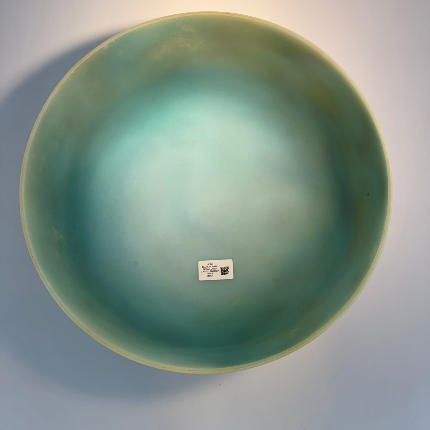 12" B0 FRANKINCENSE, OCEAN GOLD (INSIDE) FROSTED INSIDE