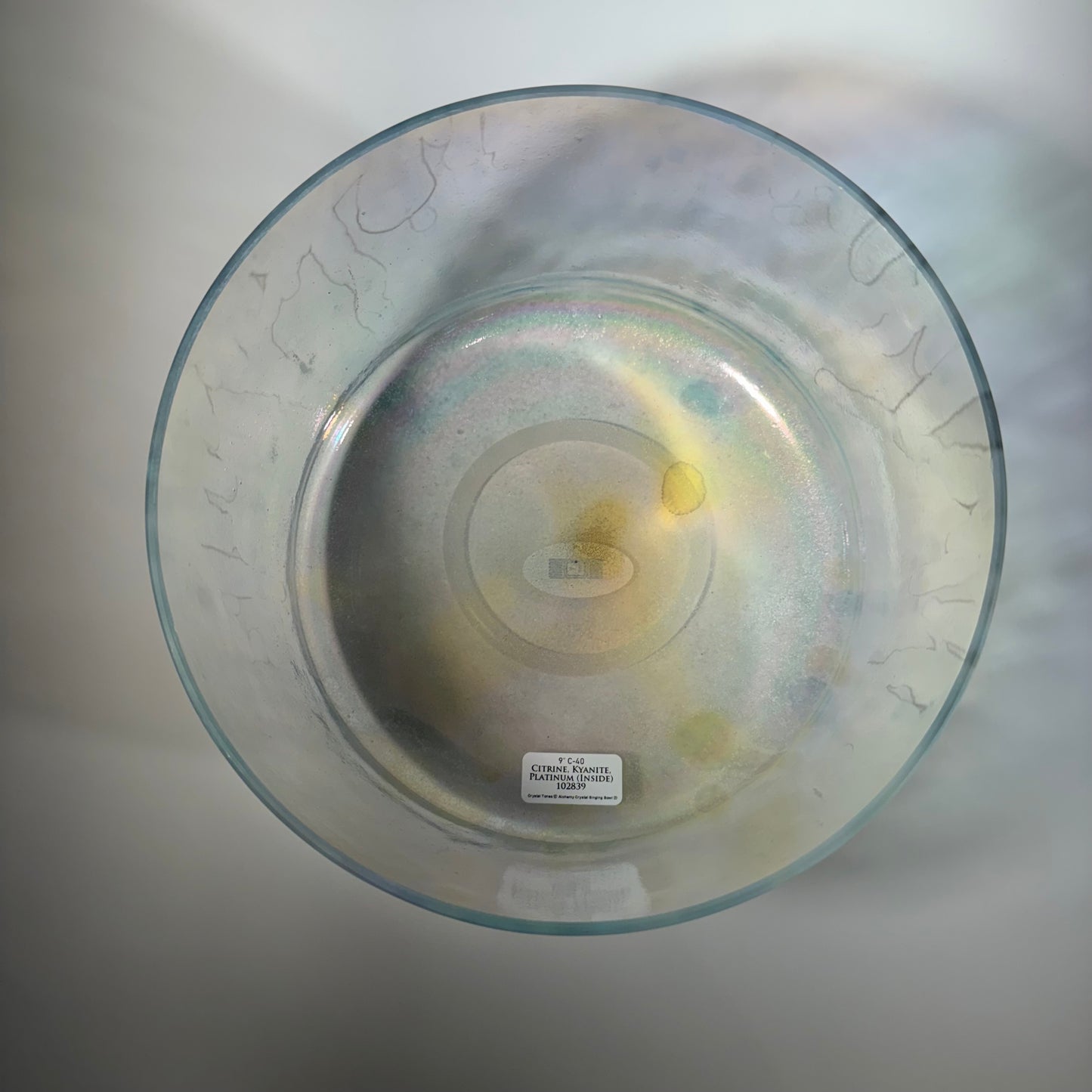 9" C-40 Citrine, Kyanite, Platinum