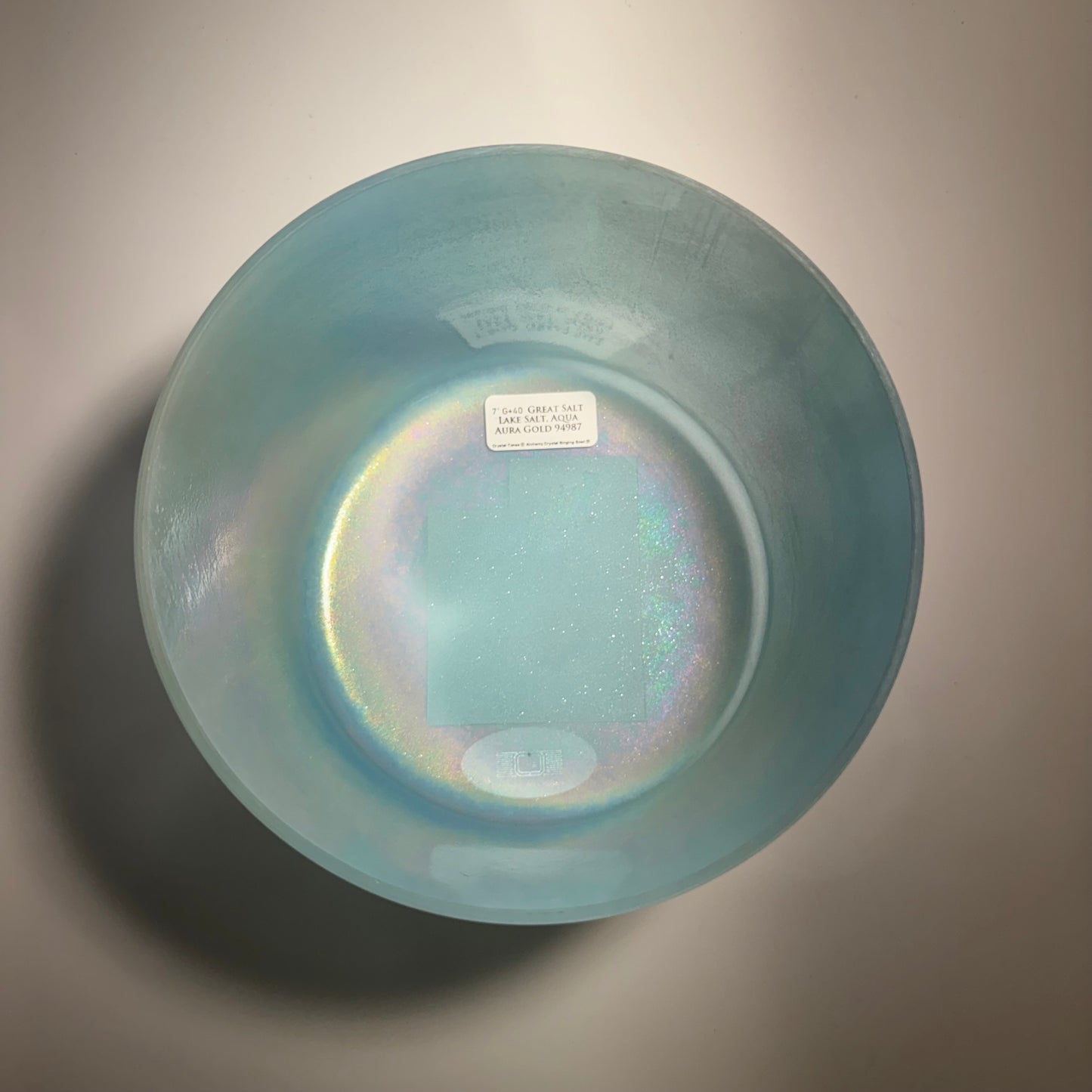 7" G+40 GREAT SALT LAKE SALT, AQUA AURA GOLD