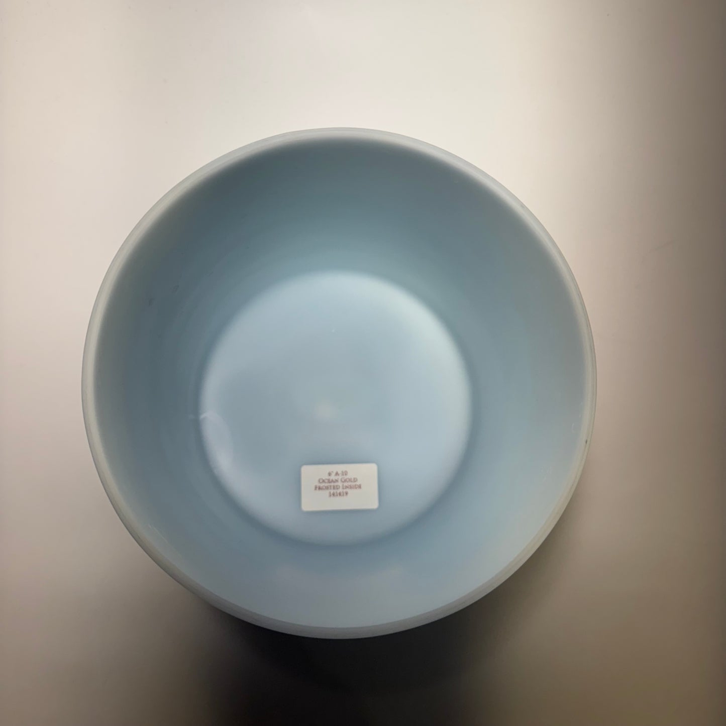 6" A-10 OCEAN GOLD FROSTED INSIDE