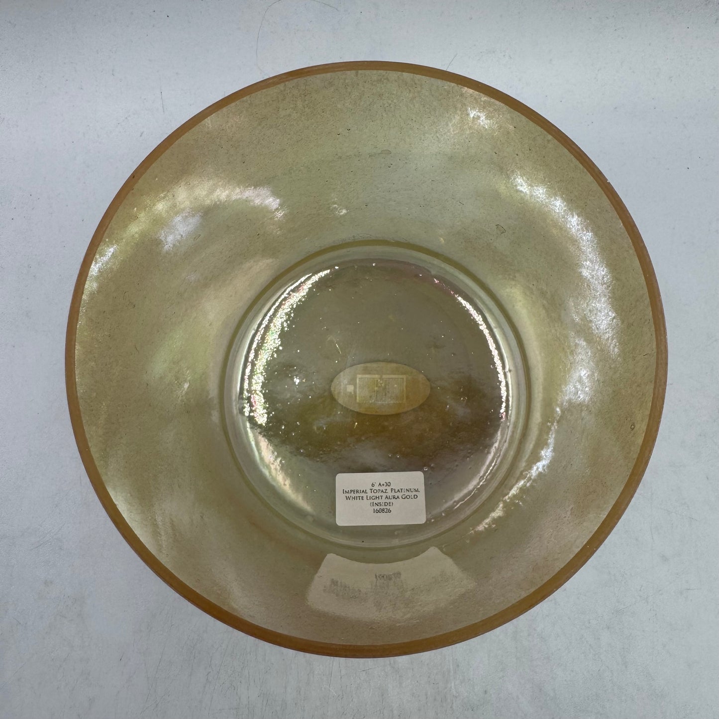 6" A+30 IMPERIAL TOPAZ, PLATINUM, WHITE LIGHT AURA GOLD