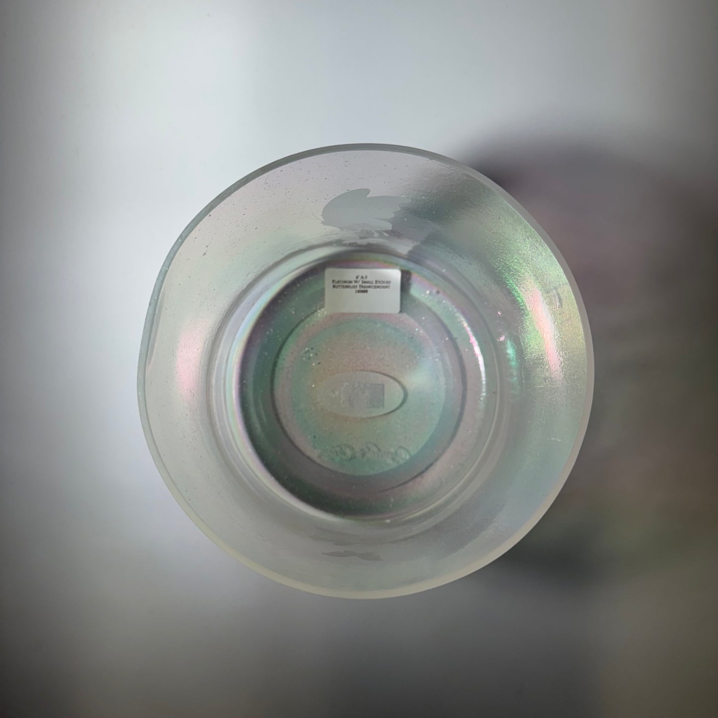 6" A-5 PLATINUM W/ SMALL ETCHED BUTTERFLIES