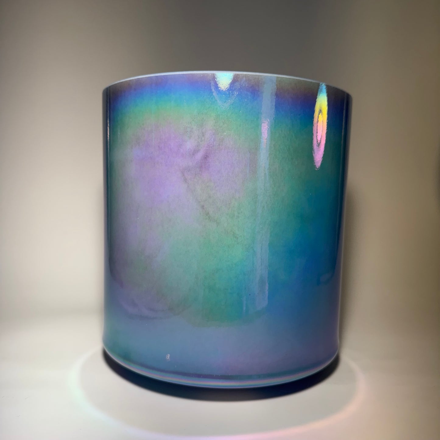 8" D#-10 45 EGYPTIAN BLUE, PLATINUM BOWL