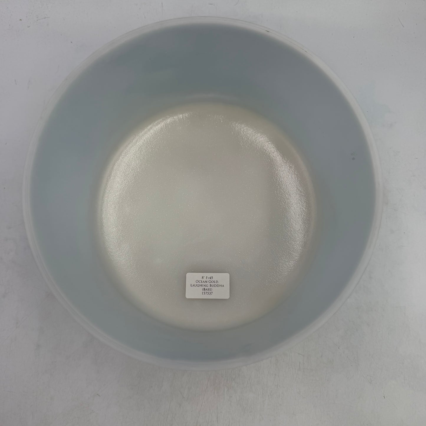 8" F+45 OCEAN GOLD, LAUGHING BUDDHA (BASE)