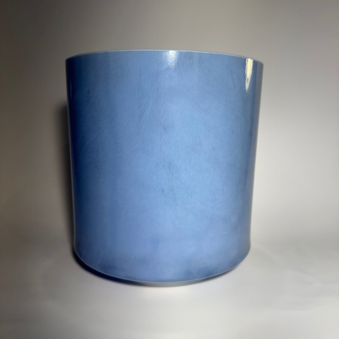 8" D#+45 EGYPTIAN BLUE, FROSTED INSIDE