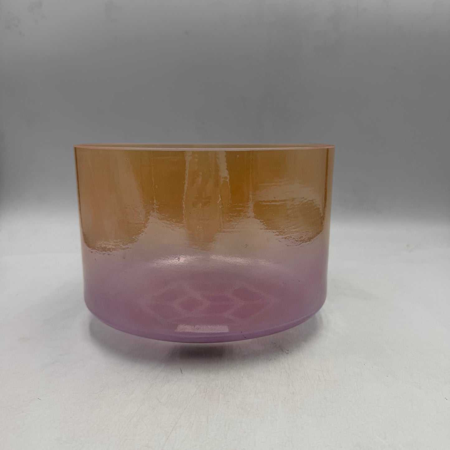 Authentic 8" Crystal Tones Tesseract Salt Grandmother Singing Bowl - F-45