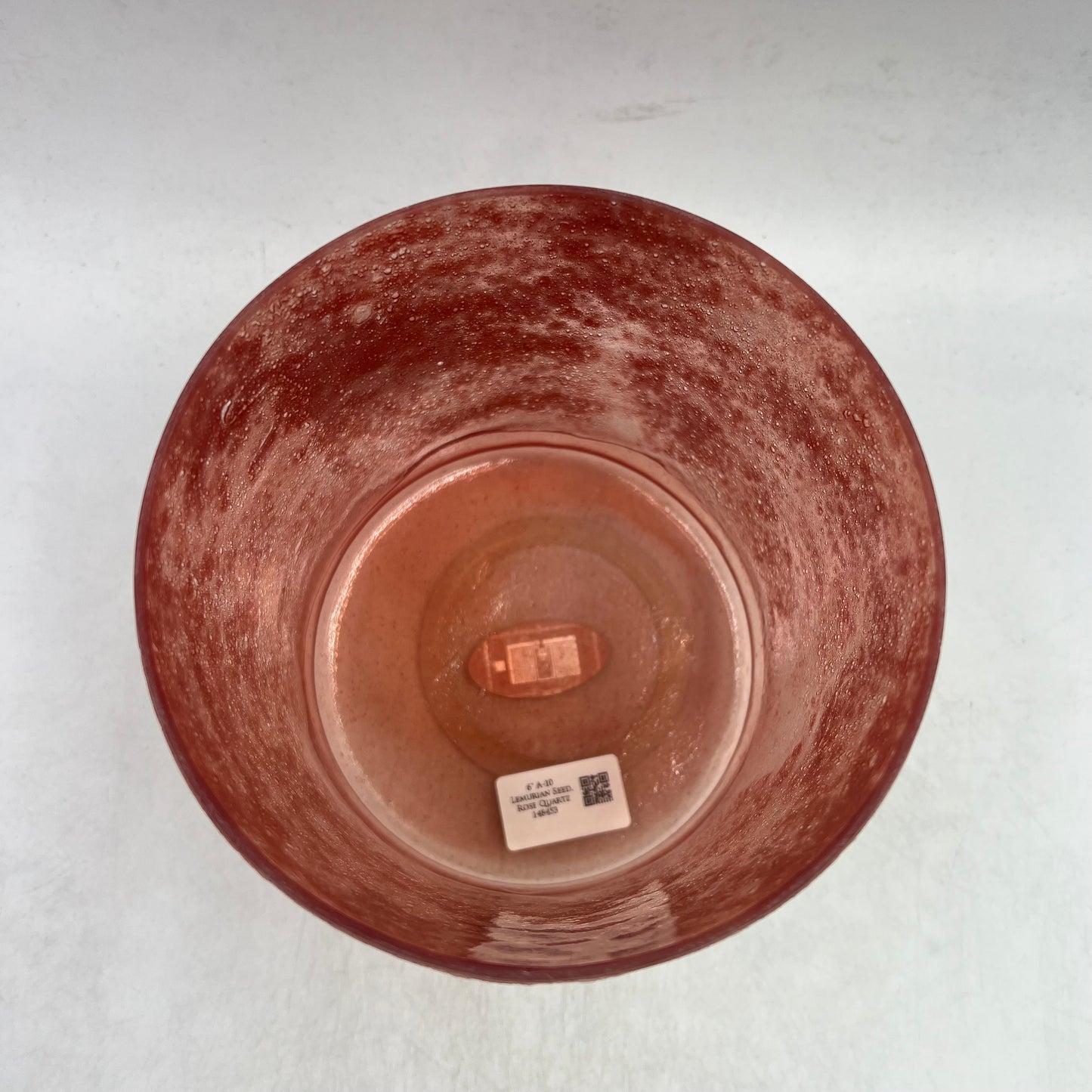 6" A-10 Lemurian Seed, Rose Quartz