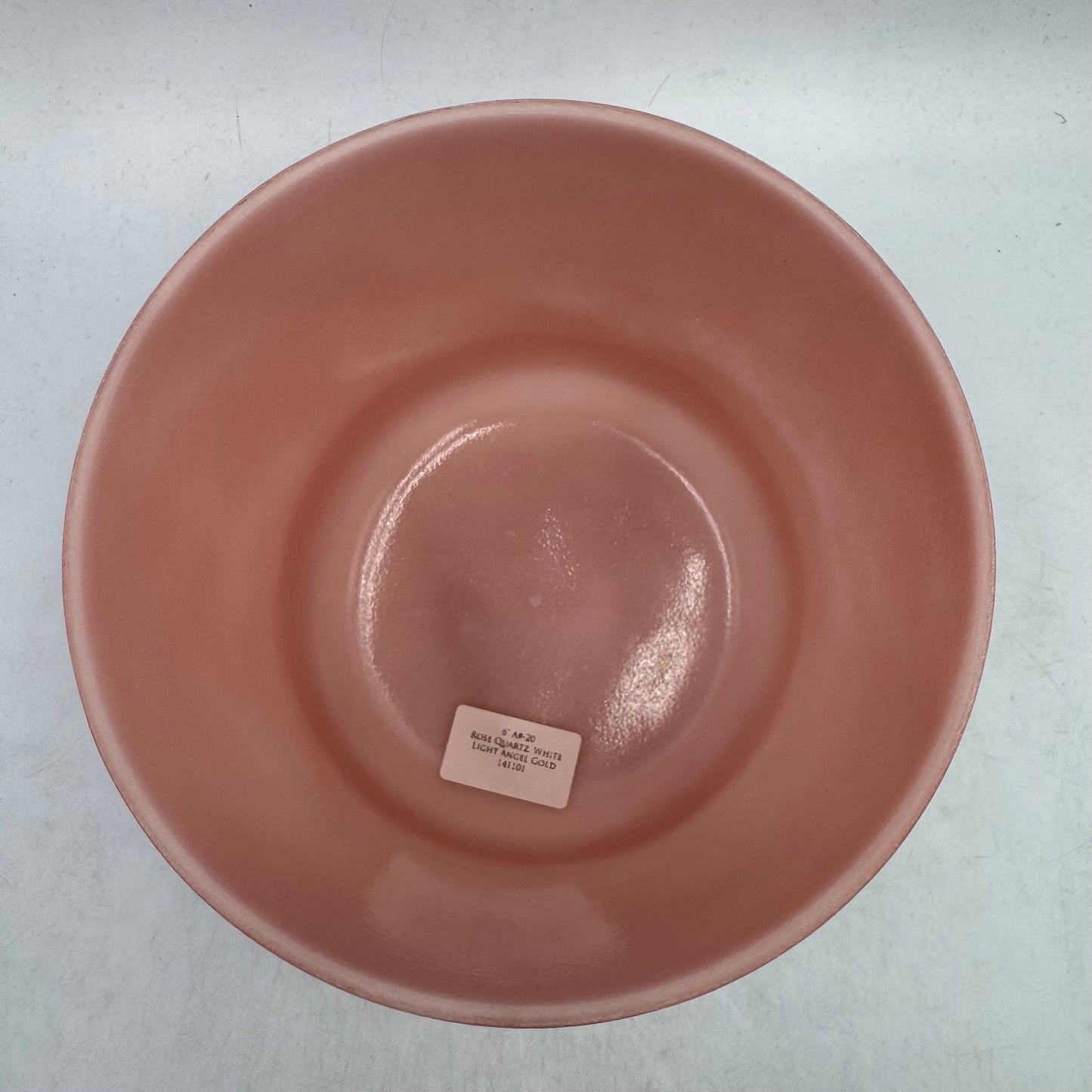 6" A# -20 ROSE QUARTZ, WHITE LIGHT ANGEL GOLD