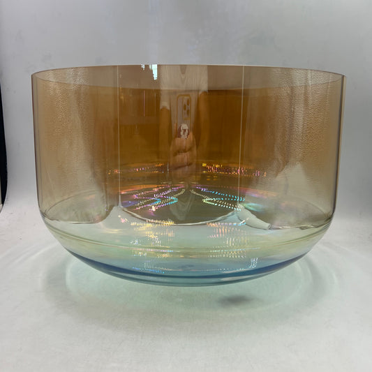 16" B-20 Supergrade Bowl, Grandmother, Aqua Aura Gold (Base)