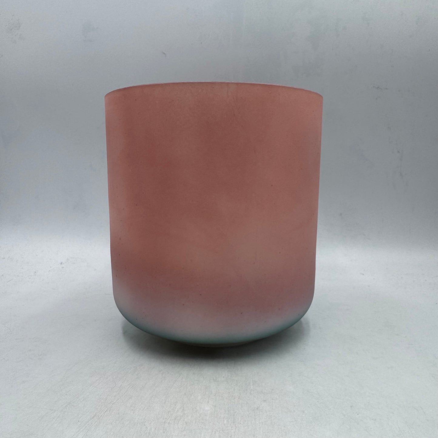 7" D#0 PINK HIMALAYAN SALT, PALLADIUM (INSIDE), AQUA AURA GOLD ( BASE)
