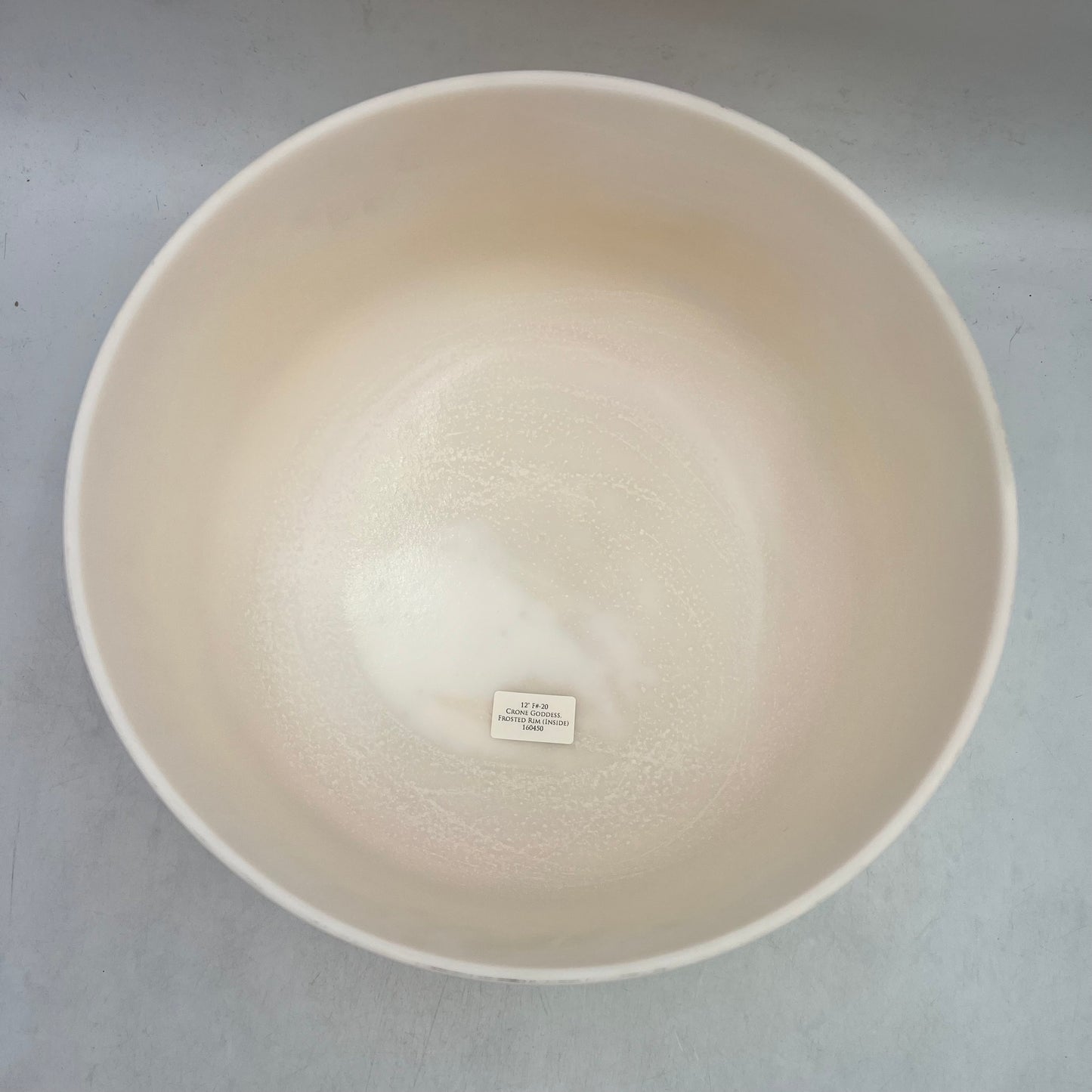 12" F#-20 Crone Goddess, Frosted Rim (Inside)
