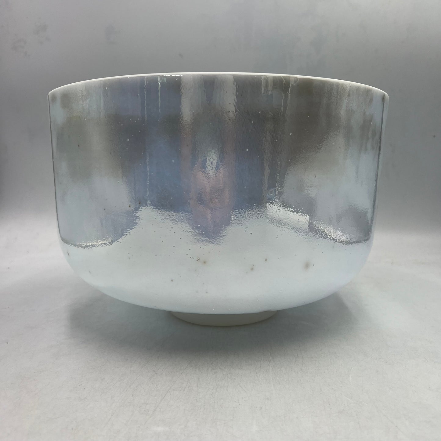 12" F-40 Moldavite, Palladium, Frosted Rim Inside