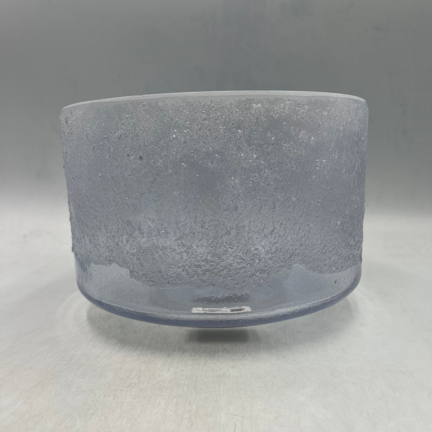 9" E+45 LEMURIAN SEED, ANDROGYNOUS INDIUM,  FROSTED RIM INSIDE