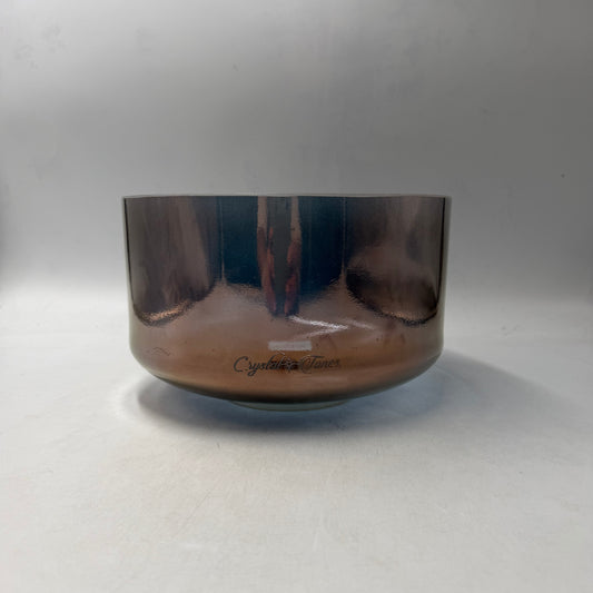 9" C#+5 TIBETAN QUARTZ COPPER, FROSTED FROSTED RIM INSIDE