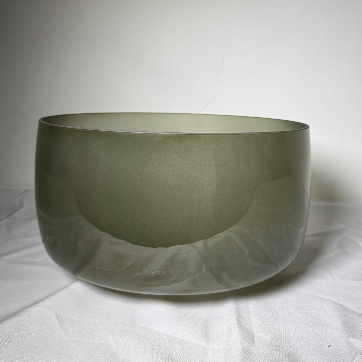 15" B-10 SuperGrade Temple Bowl, Sage Aura Gold, Frosted Inside