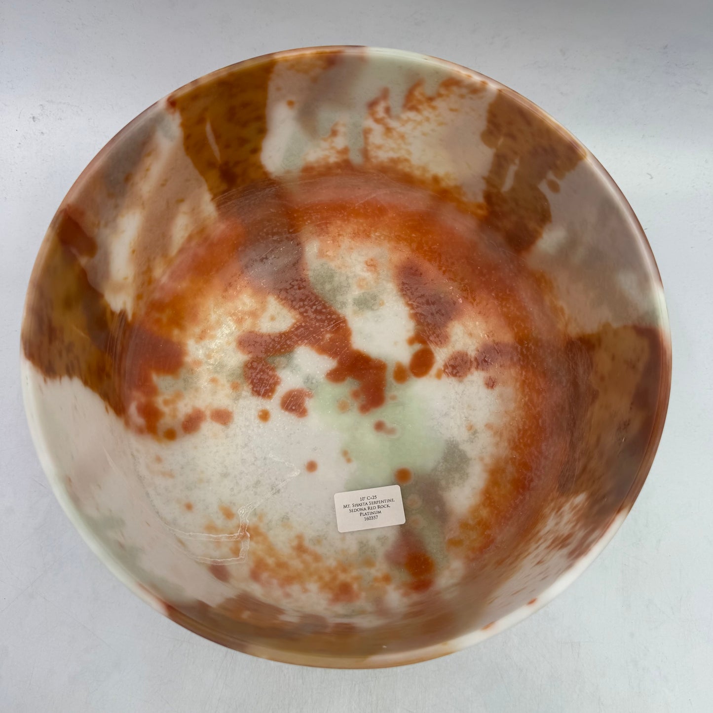 10" C+25 Mt.Shasta Serpentine, Sedona Red Rock, Platinum