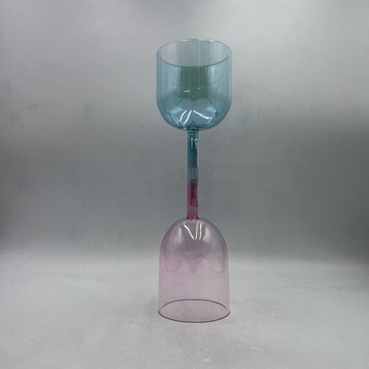 4" A0, 4" A#0, Mini Supergrade Double Practitioner Bowl, Aqua Aura Gold, Pink Aura Gold, Binaural