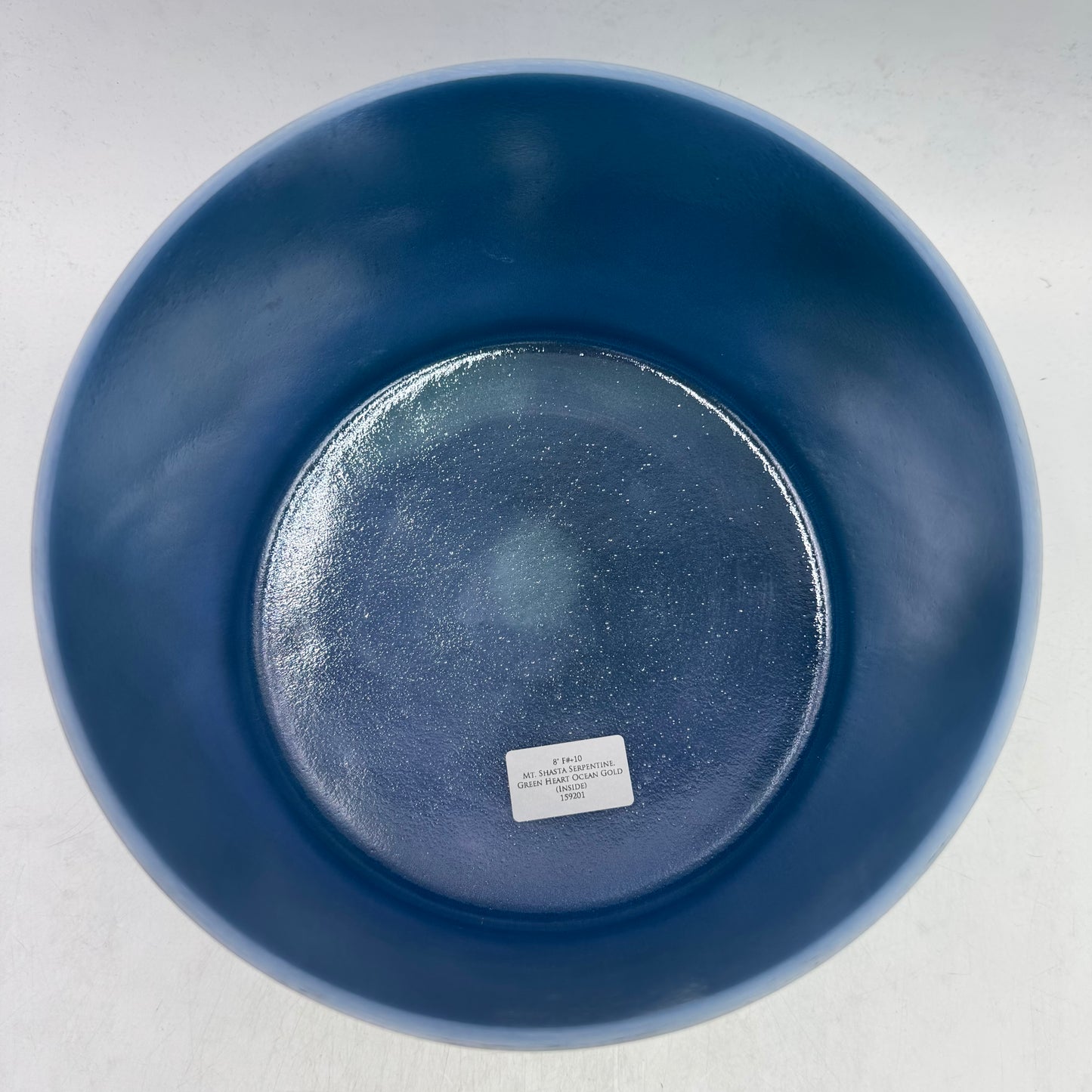 F#+10 Mt.Shasta Serpentine, Green Heart Ocean Gold
