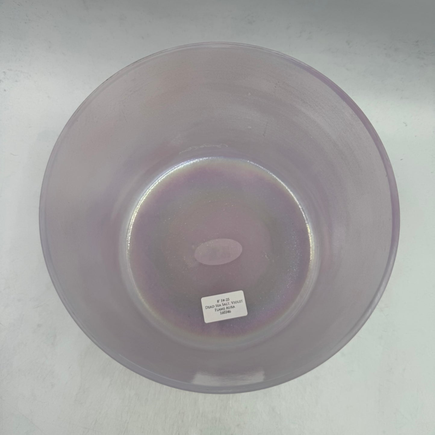 8" F#-25 DEAD SEA SALT, VIOLET FLAME AURA