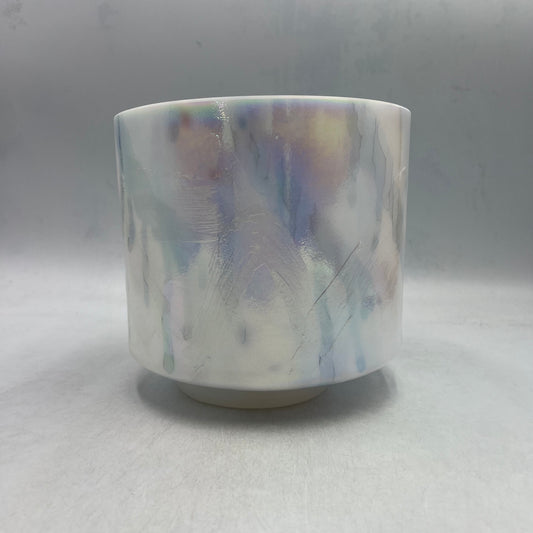 8" F-10 Larimar, Rose Quartz, Platinum, White Light Angel Gold (Inside)