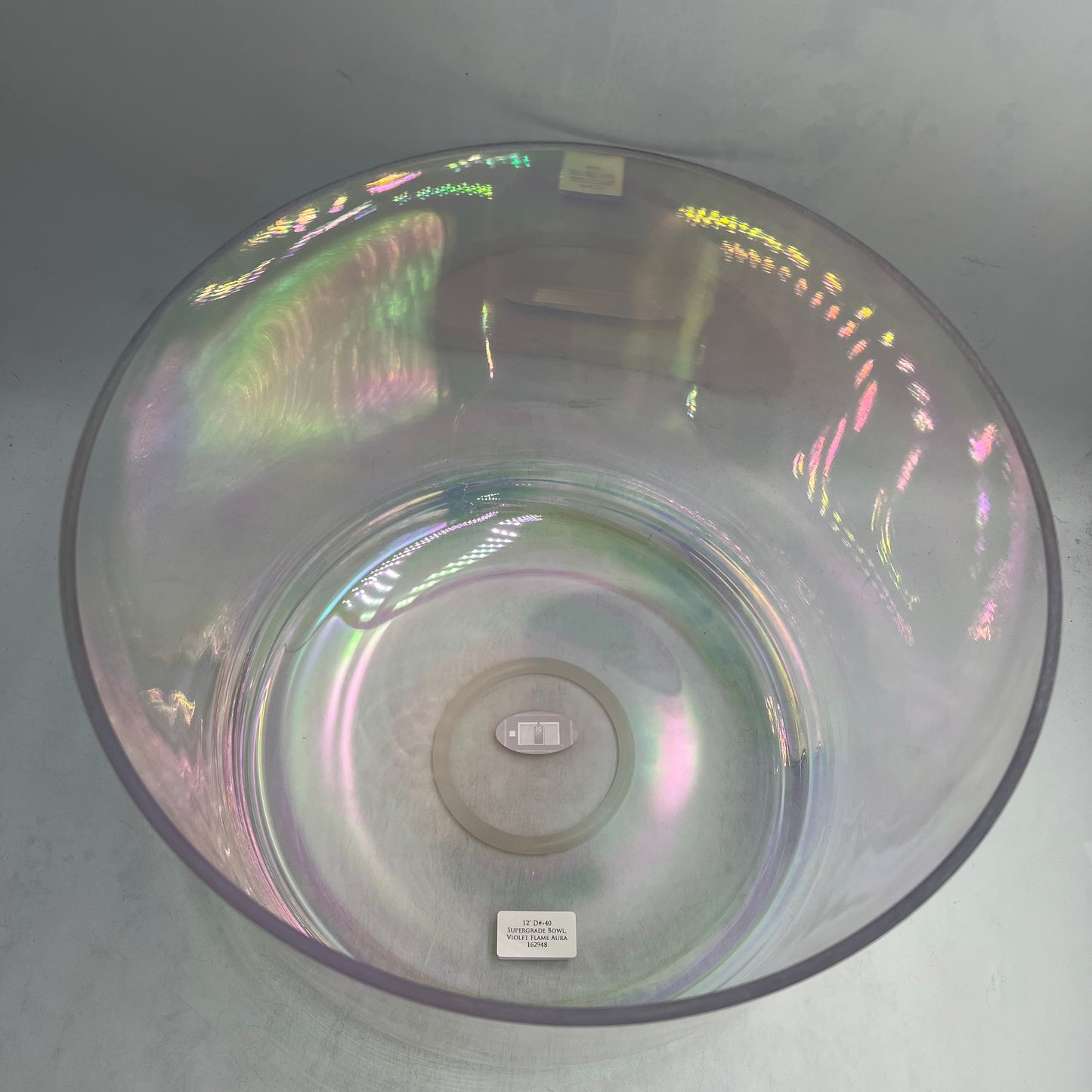 12" D#+40 Supergrade Bowl, Violet Flame Aura