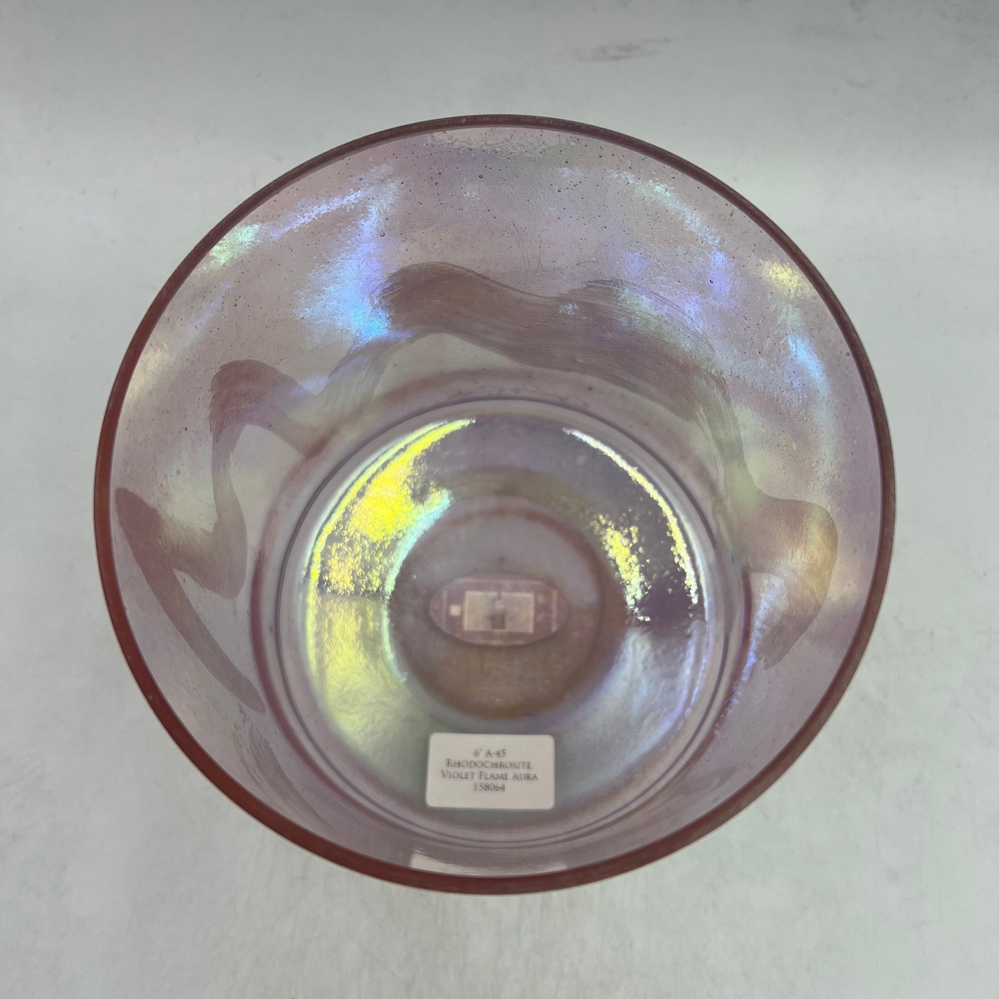 6" A-45 Rhodochrosite, Violet Flame Aura