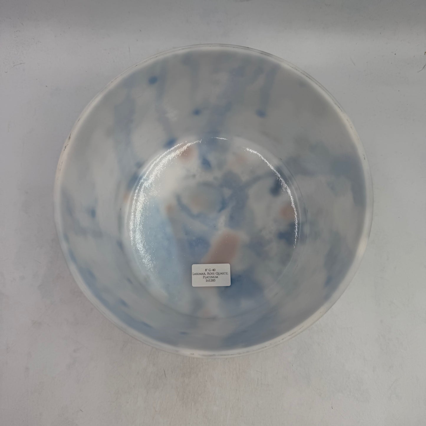 8" G-40 LARIMAR, ROSE QUARTZ, PLATINUM