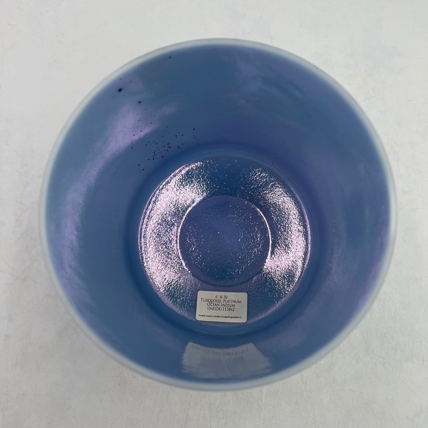 6" A-30 TURQUOISE, PLATINUM, OCEAN INDIUM(INSIDE)