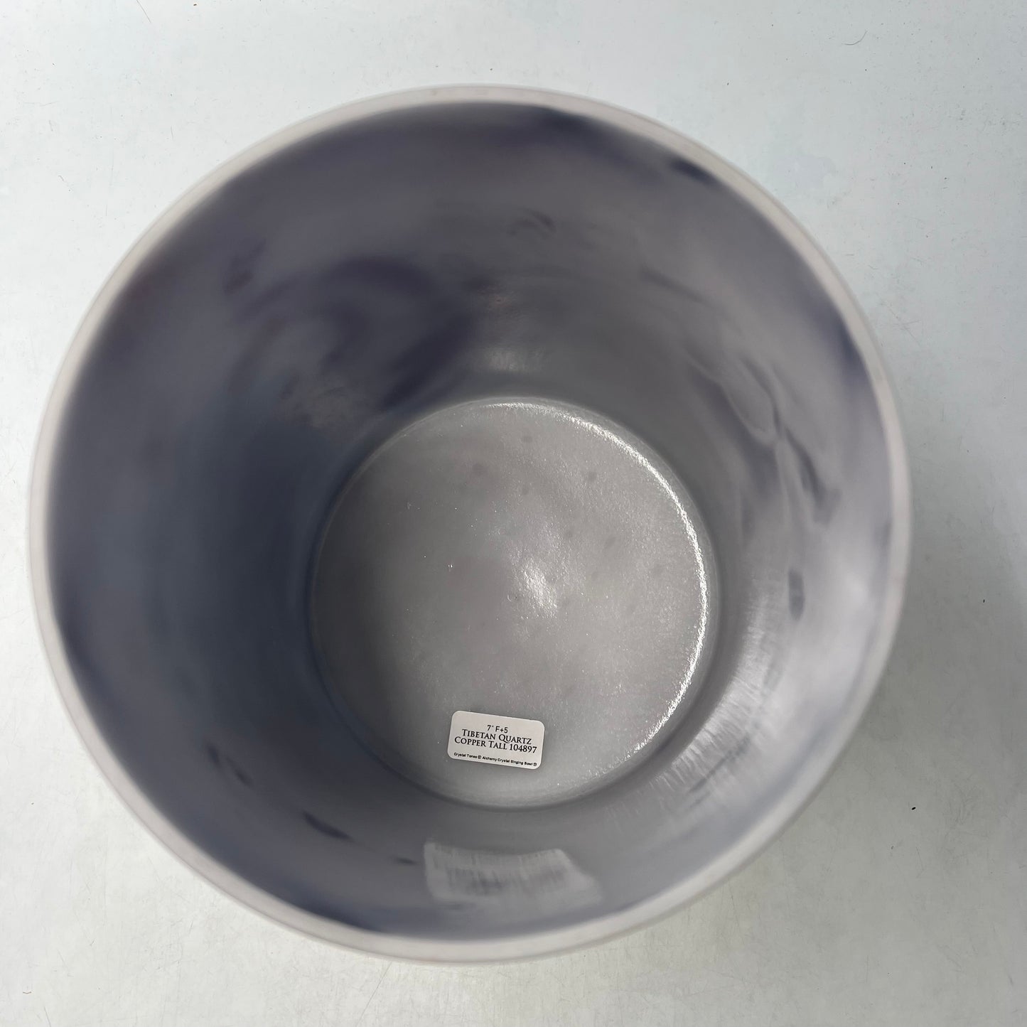 7" F+5 TIBETAN QUARTZ COPPER TALL BOWL