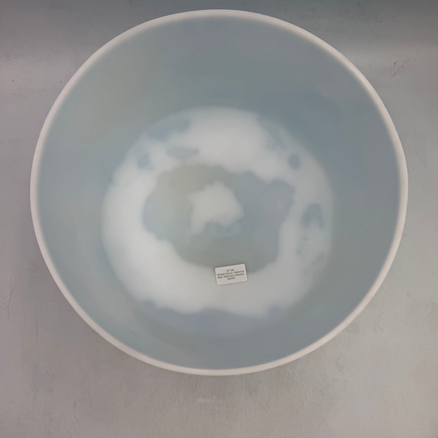 12" D0 Ocean Gold, Frosted Rim, Frosted (INSIDE)
