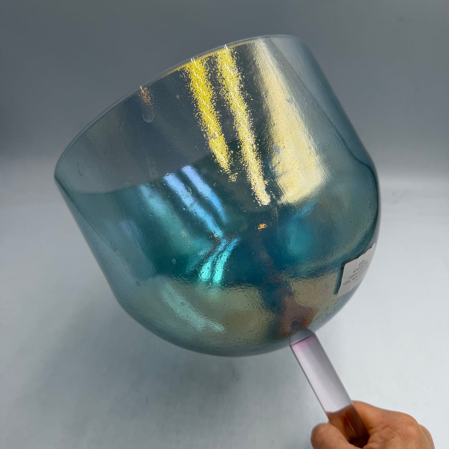 8" F+5 VIOLET FLAME AURA , AQUA AURA GOLD (INSIDE) PRACTITIONER