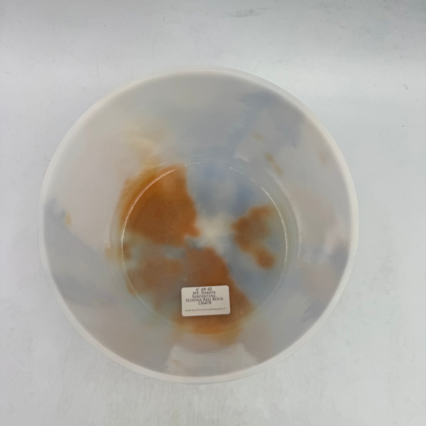 6" A#-40 MT.SHASTA SERPENTINE, SEDONA RED ROCK