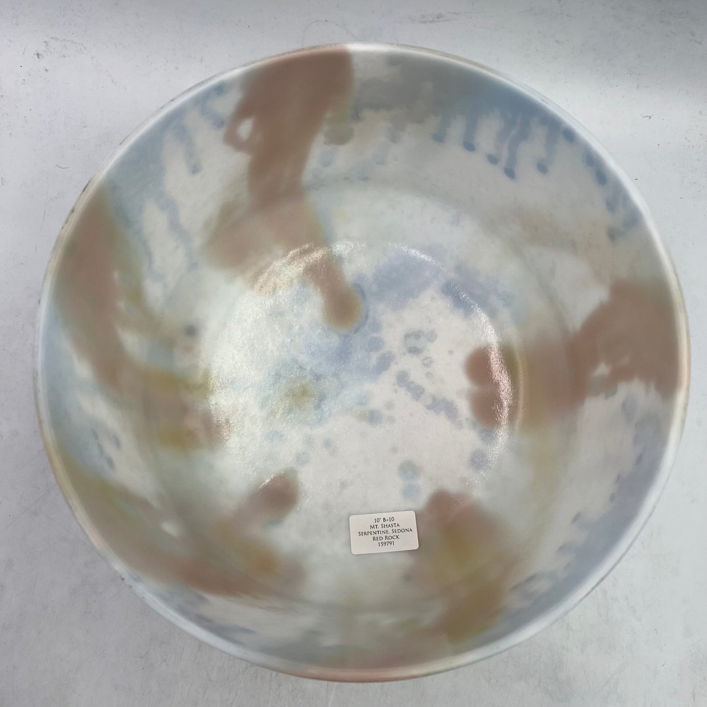 10" B+10 Mt.Shasta Serpentine, Sedona Red Rock