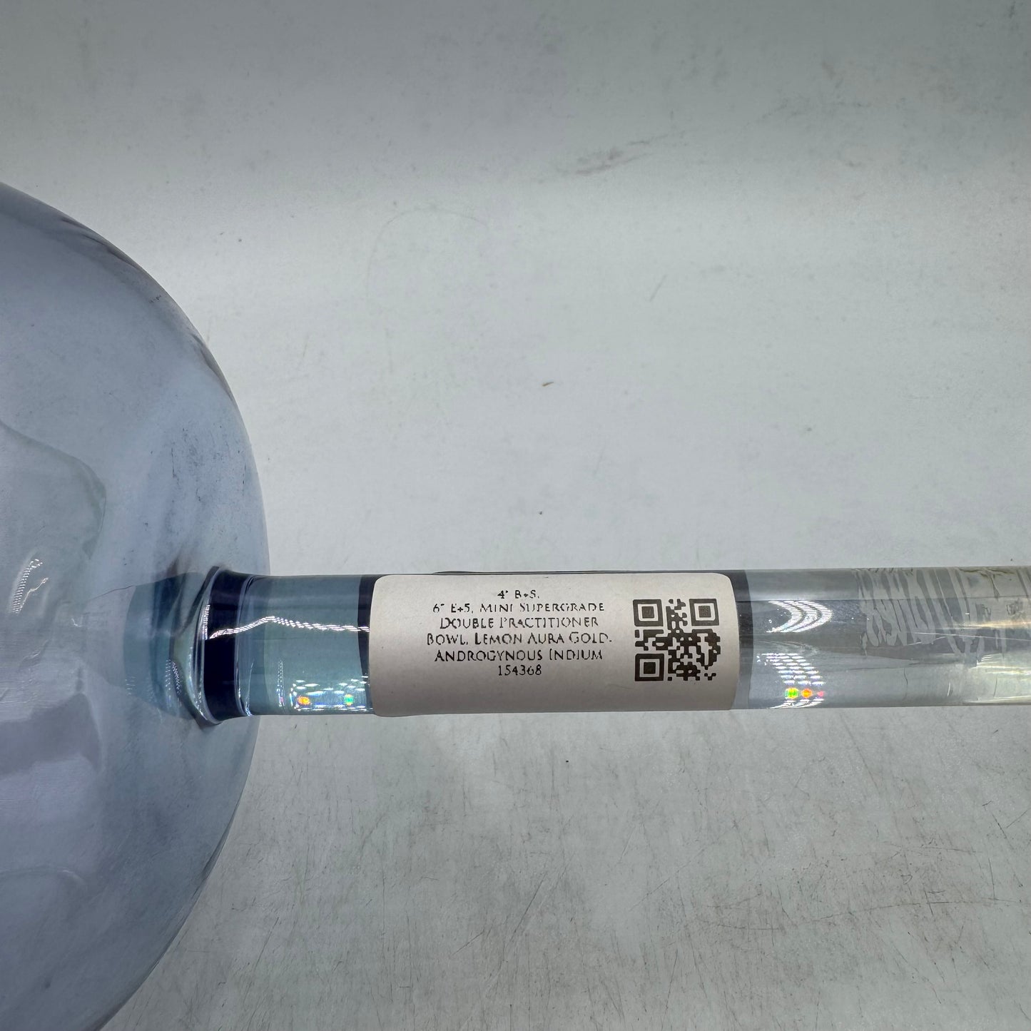 6" E+5, 4"  B+20 MINI SUPERGRADE DOUBLE PRACTITIONER BOWL, LEMON AURA GOLD, ANDROGYNOUS INDIUM