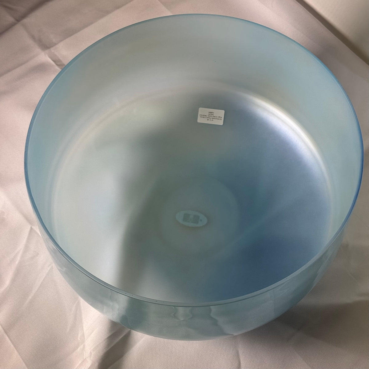 16" C-30 SuperGrade Temple Bowl, Aqua Aura Gold, Frosted Inside