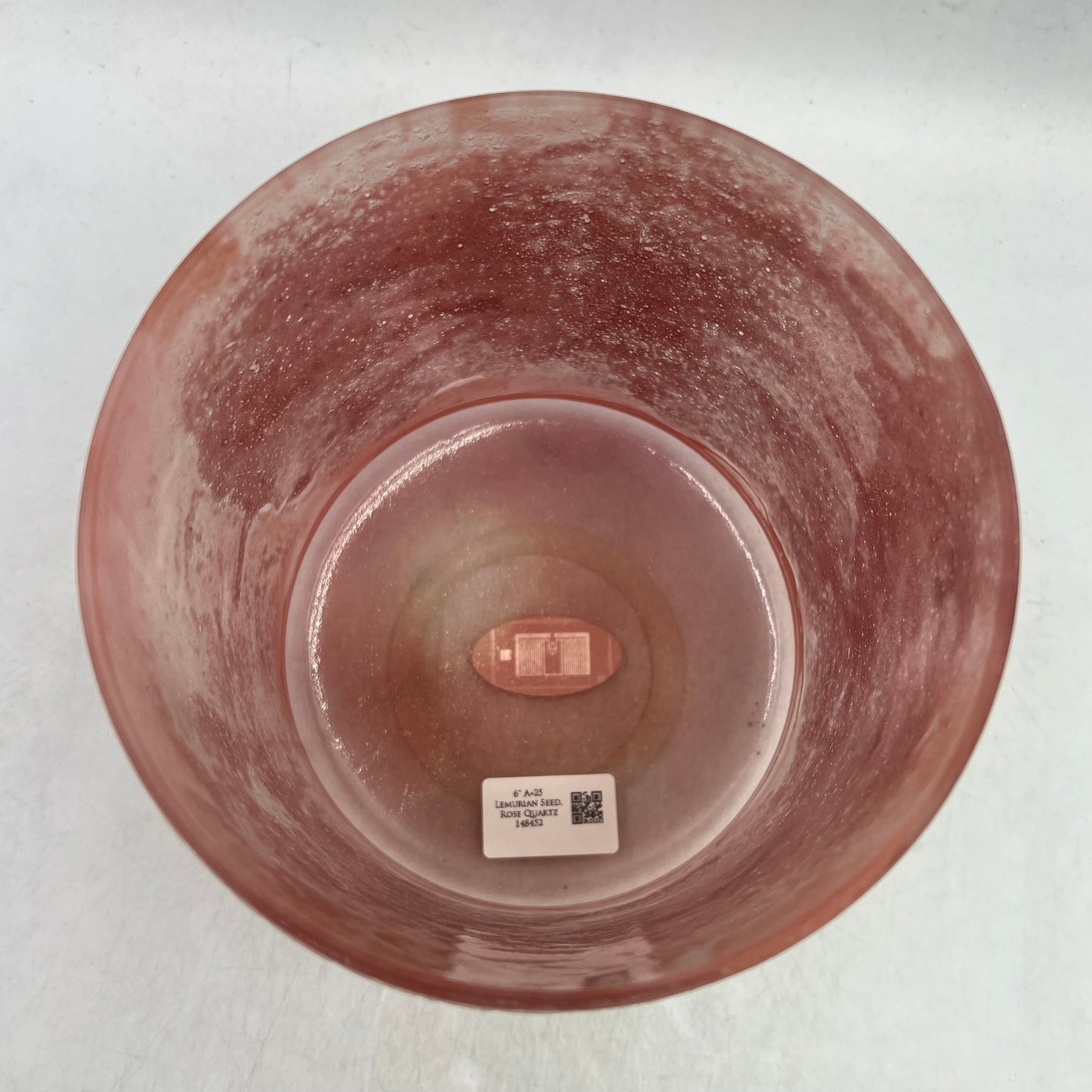 6" A+25 Lemurian Seed, Rose Quartz