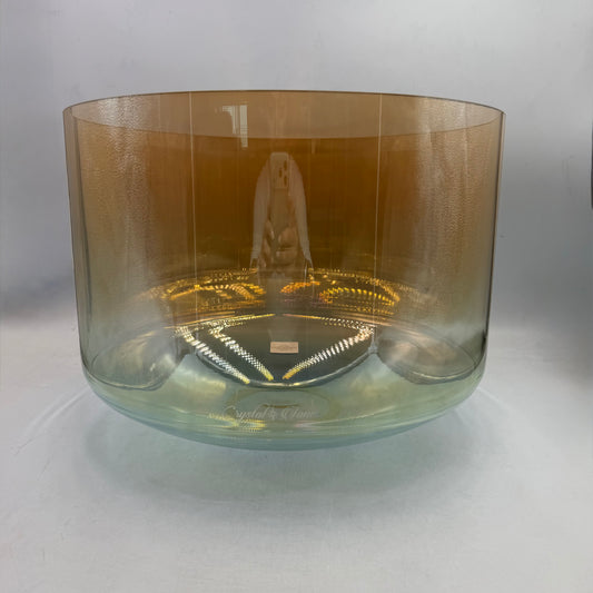 16" A+30 SUPERGRADE BOWL ™️,GRANDMOTHER AQUA AURA GOLD (BASE)
