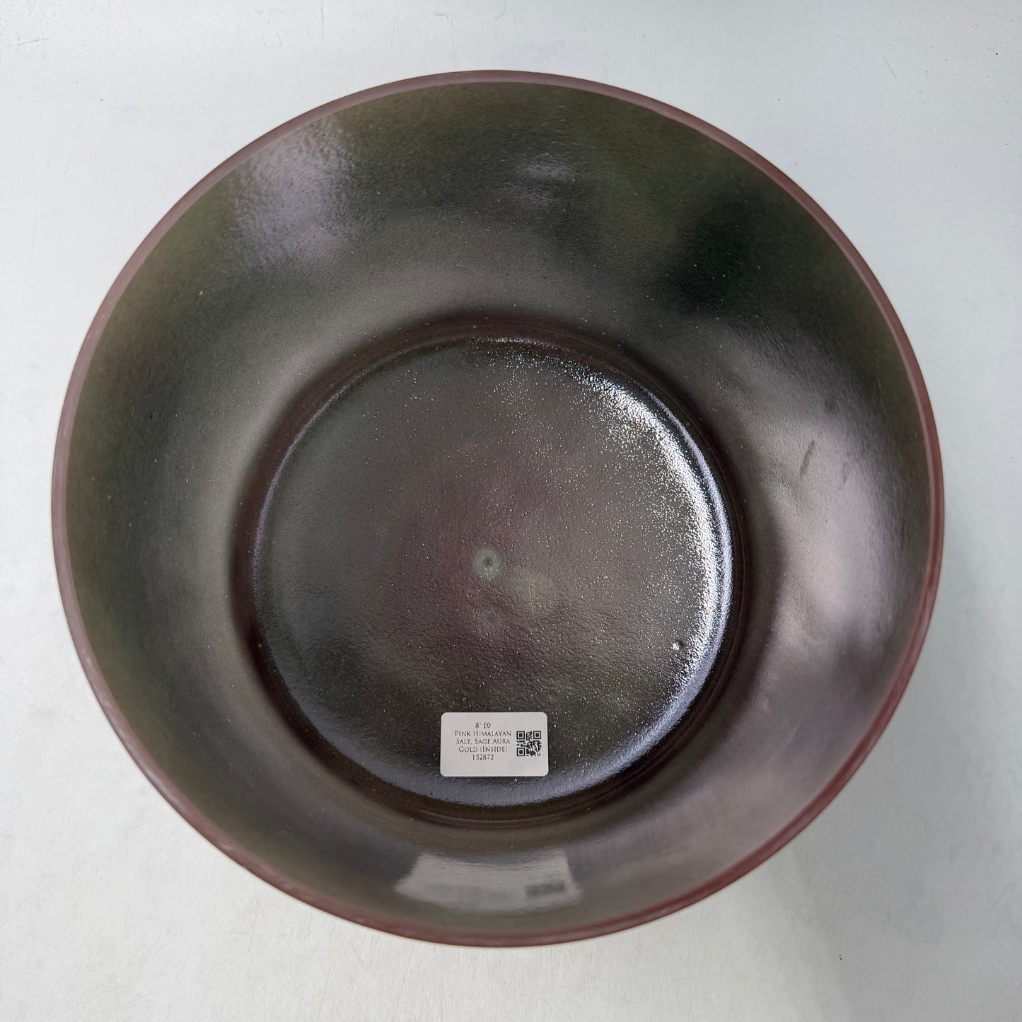 8" E0 PINK HIMALAYAN SALT, SAGE AURA GOLD (INSIDE)