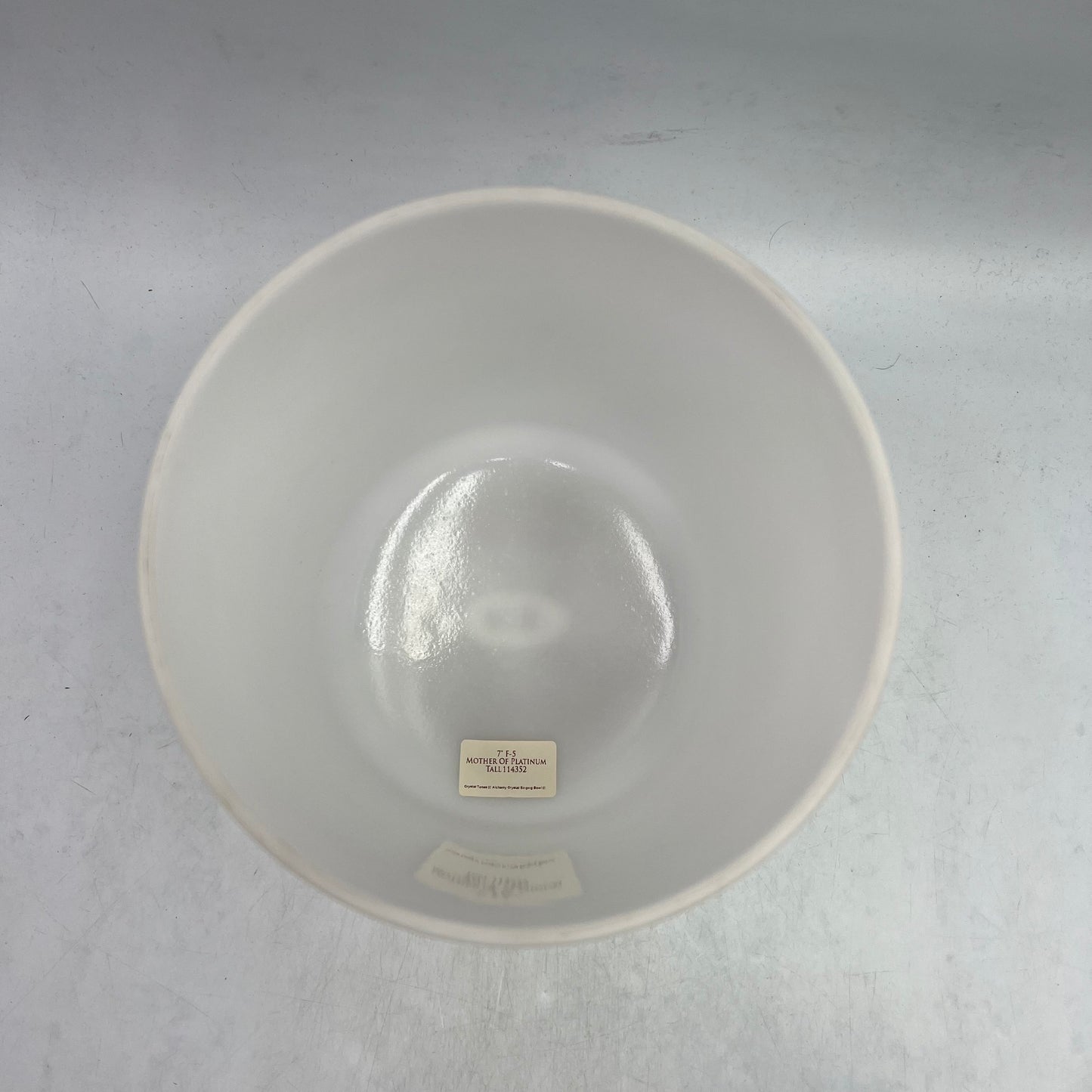 7" F-5 MOTHER OF PLATINUM TALL BOWL