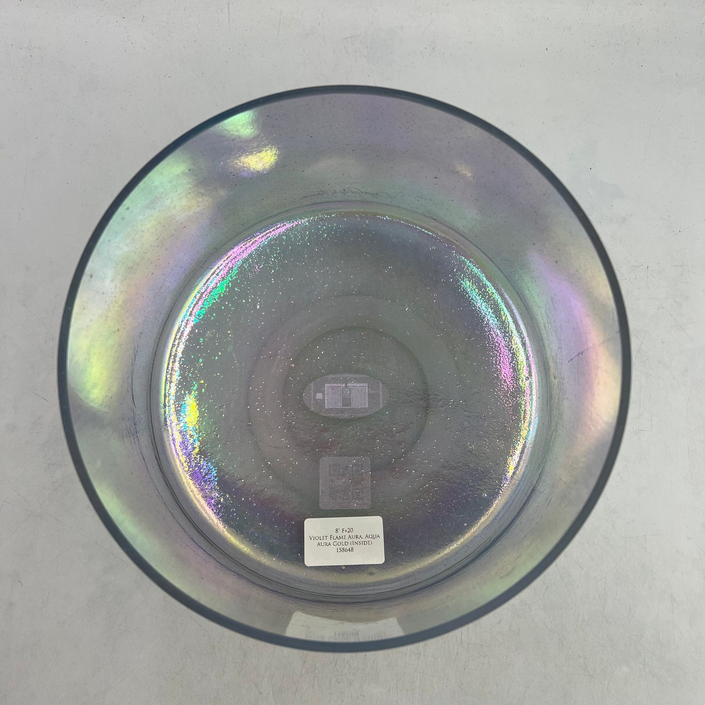 8" F+20 Violet Flame Aura, Aqua Aura Gold (Inside)
