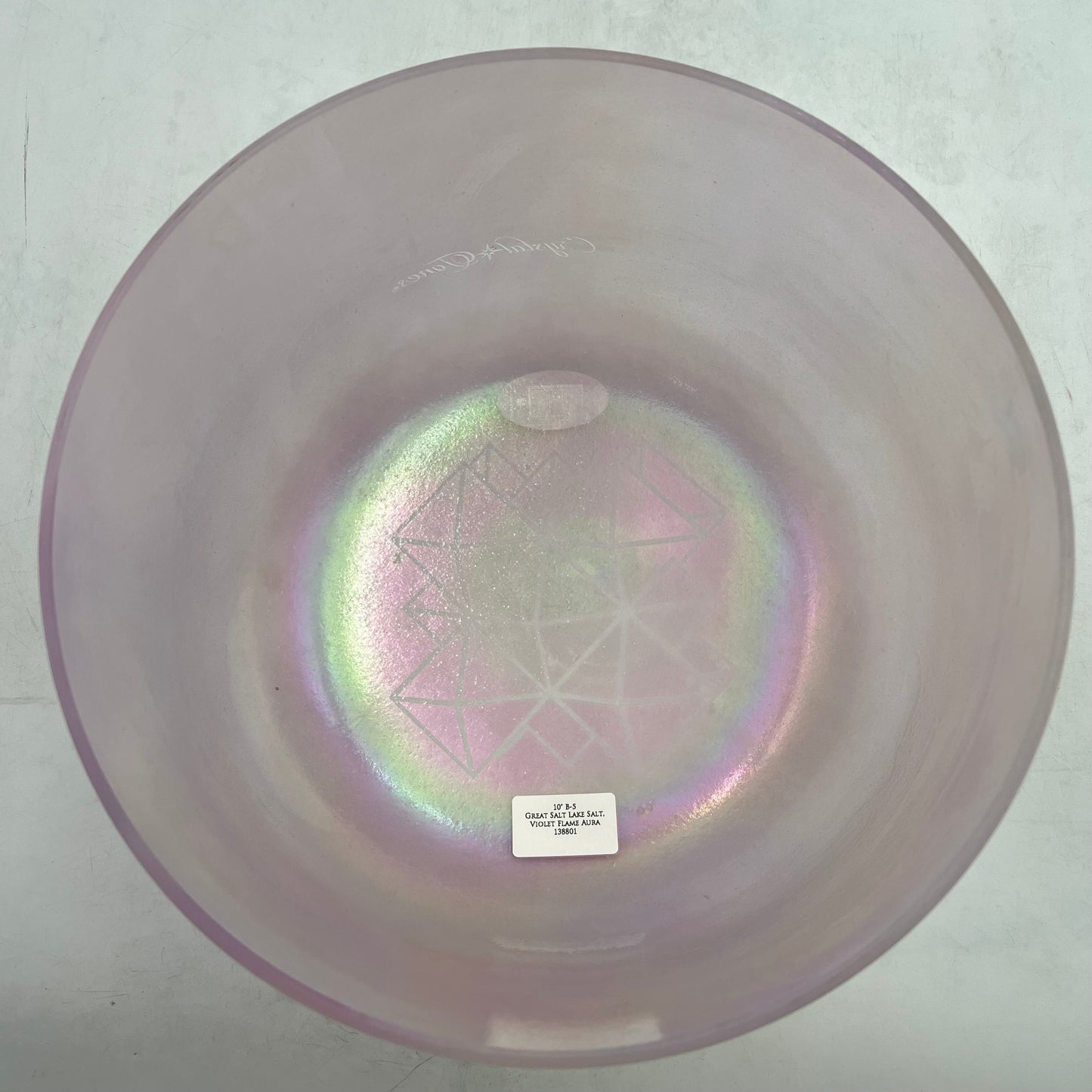 10" B-5 GREAT SALT LAKE SALT, VIOLET FLAME AURA