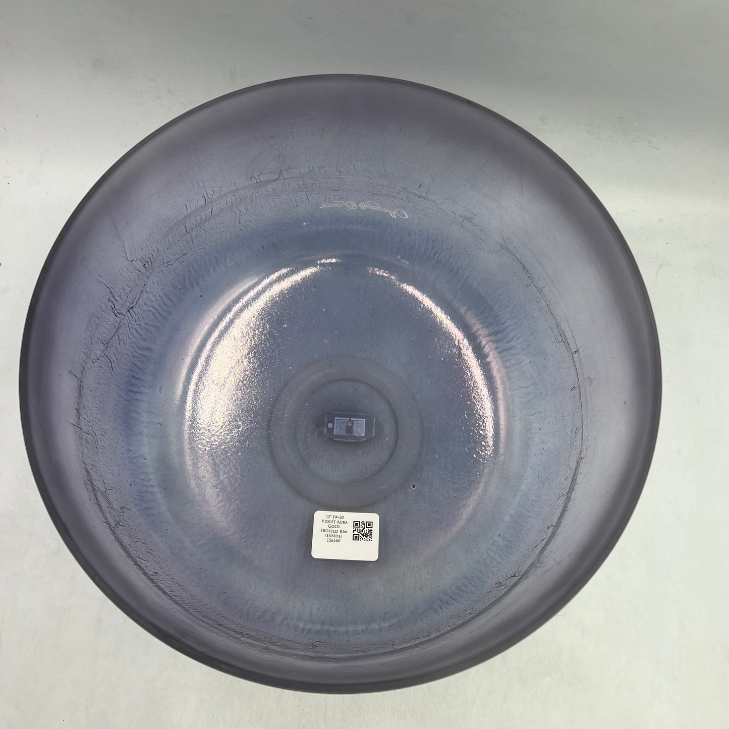 12" F#+20 Violet Aura Gold, Frosted rim Inside