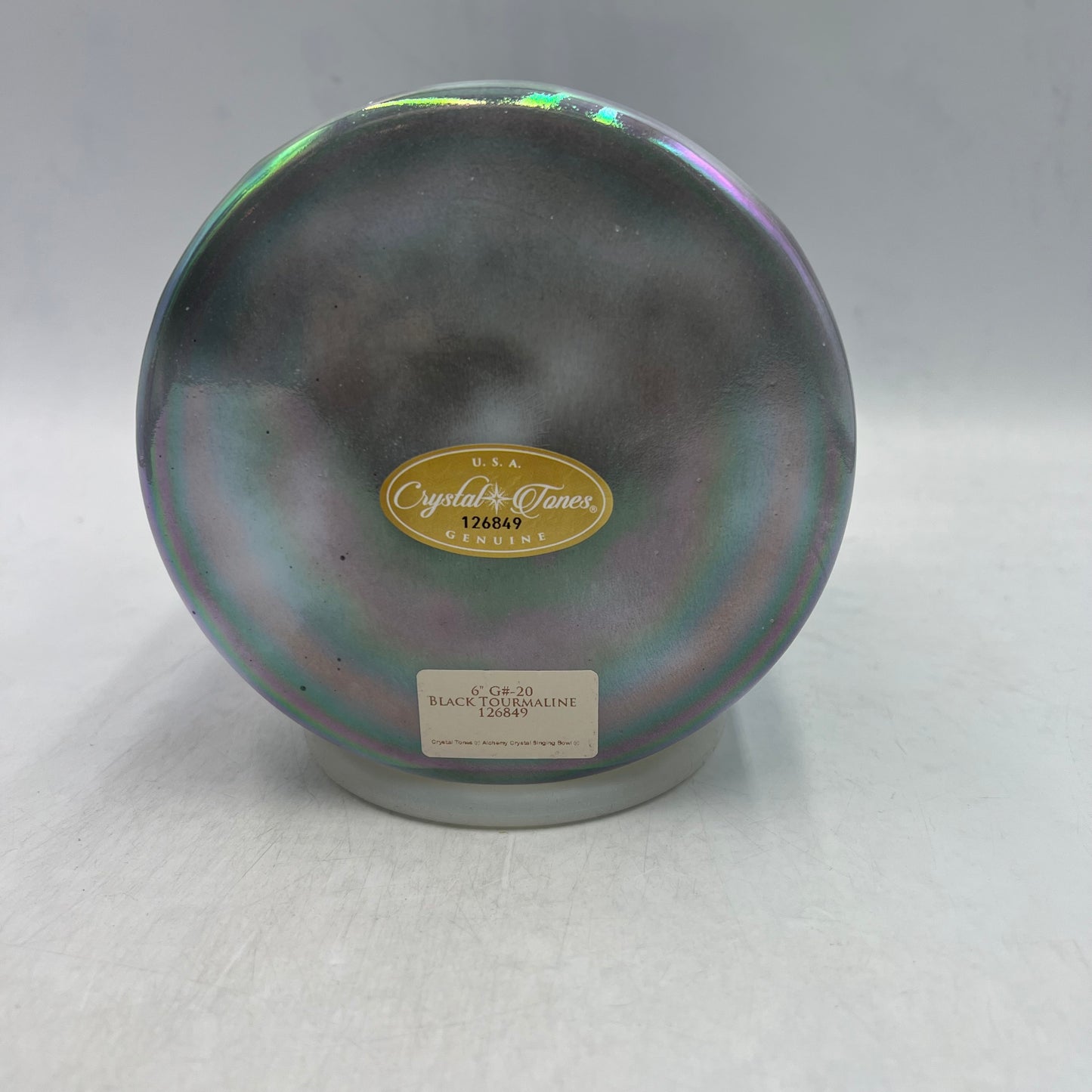 6" G#-20 BLACK TOURMALINE BOWL