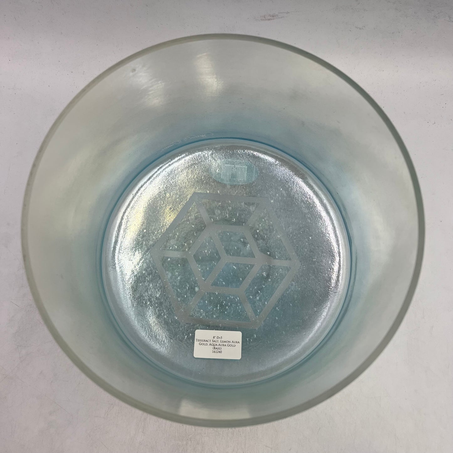 8" D+5 Tesseract Salt, Lemon Aura Gold, Aqua Aura Gold (Base)