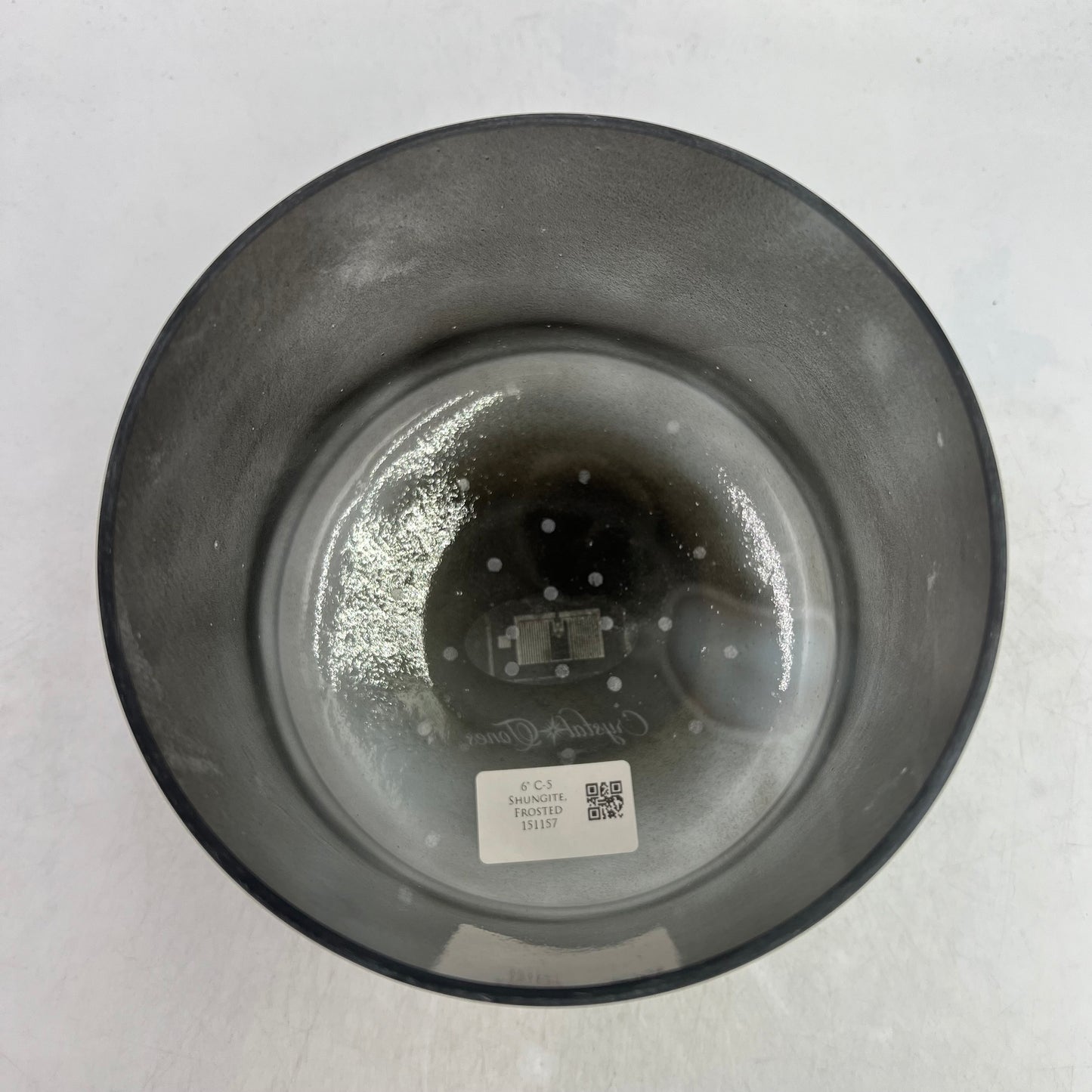 6" C-5 Shungite, Frosted