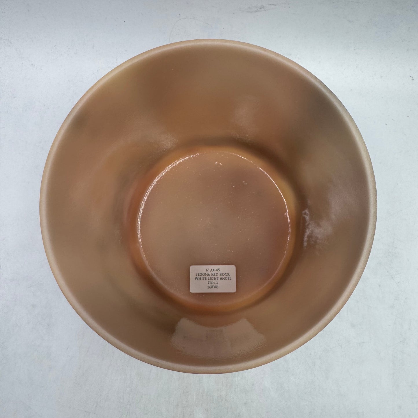 6" A#-45 SEDONA RED ROCK, WHITE LIGHT ANGEL GOLD