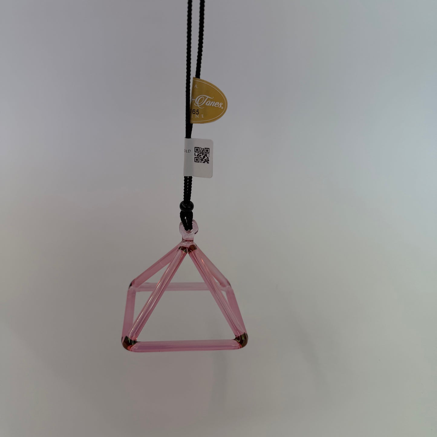 3" D#-45 Pink Aura Gold Pyramid