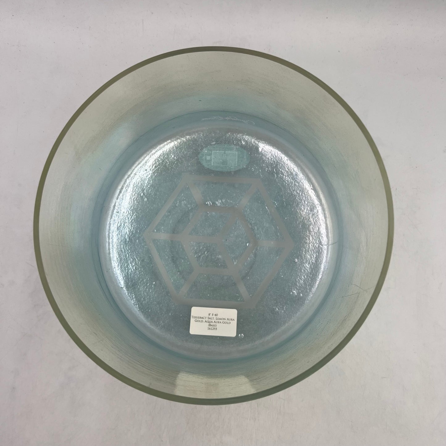 8" F-40 Tesseract Salt, Lemon Aura Gold, Aqua Aura Gold (Base)