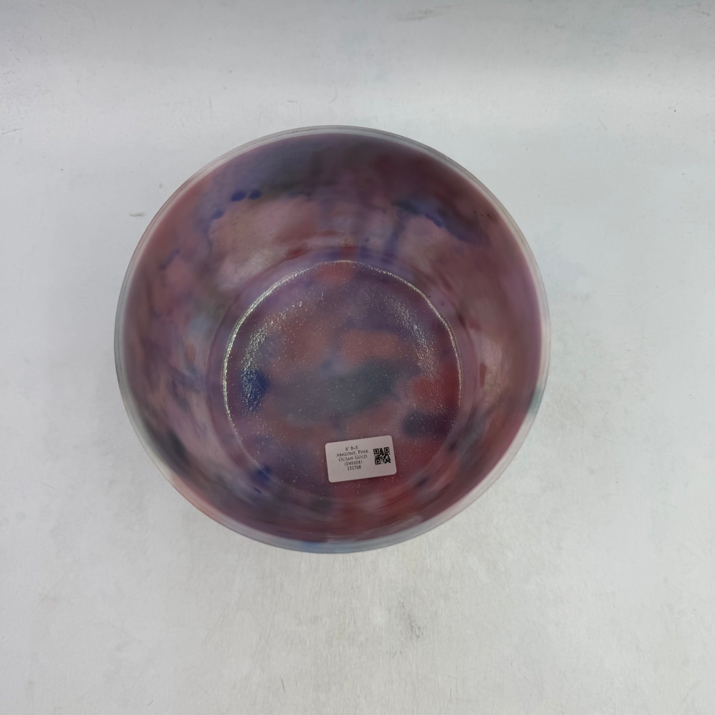 6" B+5 ABALONE, PINK OCEAN GOLD (INSIDE)